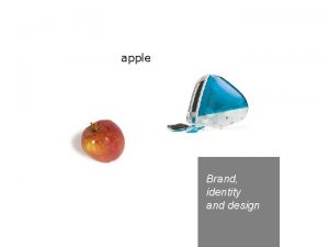 Brand identity prism of apple