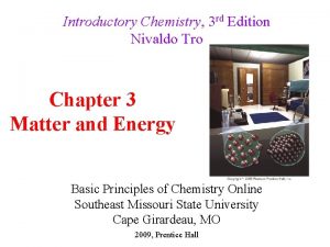 Introductory Chemistry 3 rd Edition Nivaldo Tro Chapter