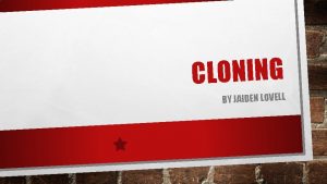 CLONING BY JAIDEN LOVELL F O E S