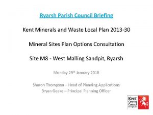 Ryarsh parish council Ryarsh parish council