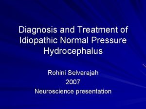 Complications of hydrocephalus
