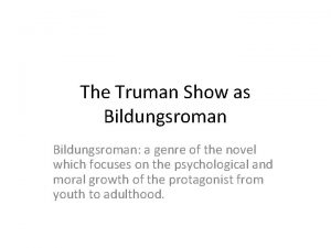 The truman show genre