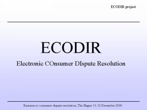 Ecodir