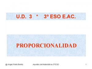 U D 3 3 ESO E AC PROPORCIONALIDAD