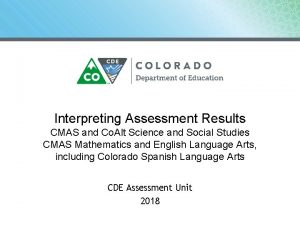 Cmas score interpretation