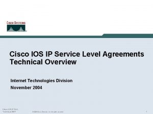 Cisco assessment