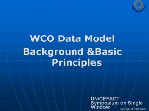 Wco data model