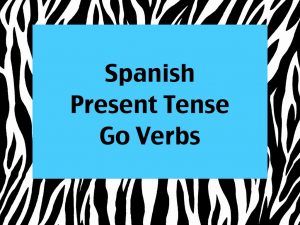 Irregular verbs go