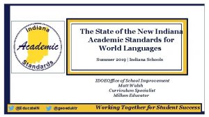 Idoe academic standards
