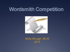 Wordsmith writing olympics