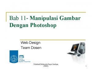 Bab 11 Manipulasi Gambar Dengan Photoshop Web Design
