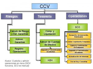 CCV Riesgos Tesoreria Operaciones SCO Calculo de Riesgo