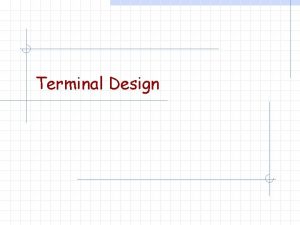Pier finger terminal