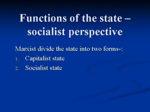 Socialist state