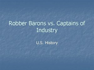 Robber barons