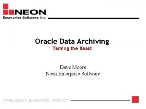 Oracle database archiving solutions