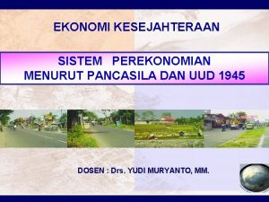 PENYUSUNAN RENCANA TATA RUANG EKONOMI KESEJAHTERAAN KAWASAN PESISIR