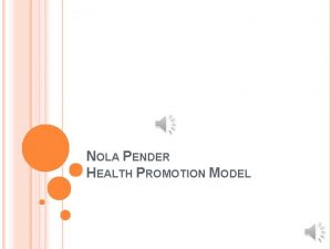 Health promotion model metaparadigm