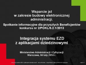 Wsparcie jst w zakresie budowy elektronicznej administracji Spotkanie