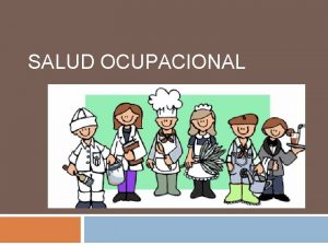 Salud ocupacional definicion