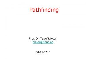 Pathfinding Prof Dr Taoufik NouriNouri ch 06 11