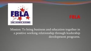 Bringing business and education together slogan