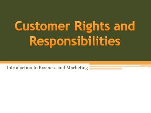 What are the rights and responsibilities of businesses