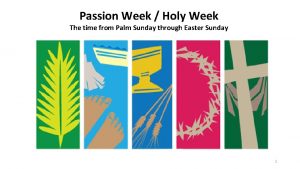 Passion week timeline