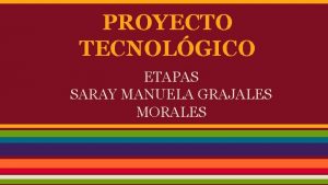 Etapas de un proyecto