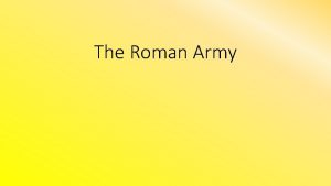 Roman army structure