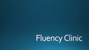Fluency rules program