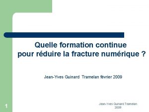 Quelle formation continue pour rduire la fracture numrique