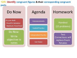 125 Identify congruent figures their corresponding congruent parts