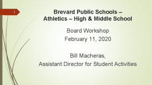 1 Brevard Public Schools Athletics High Middle School