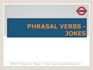 Phrasal verbs jokes