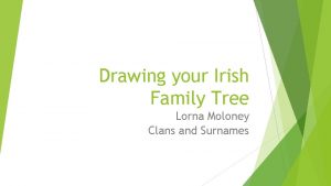 Drawing your Irish Family Tree Lorna Moloney Clans