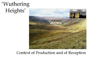 Context of wuthering heights