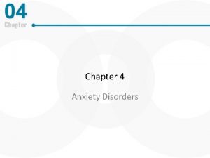 Chapter 4 Anxiety Disorders The Complexity of Anxiety