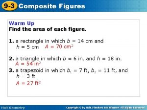 Lesson 9-3 area of composite figures