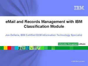 Ibm records manager