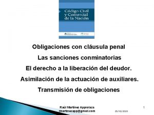 Obligaciones con clusula penal Las sanciones conminatorias El