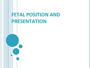 Definition of fetal position
