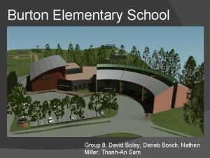 Burton Elementary School Group 8 David Boley Deneb