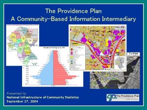 The Providence Plan A CommunityBased Information Intermediary Presented