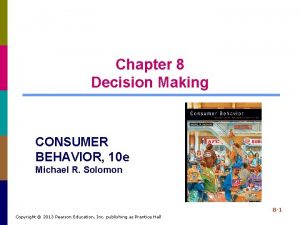 Stages in consumer decision making process