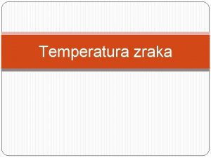 Kako se racuna srednja dnevna temperatura