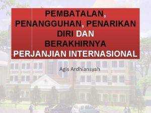 Penangguhan perjanjian internasional