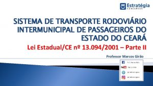 SISTEMA DE TRANSPORTE RODOVIRIO INTERMUNICIPAL DE PASSAGEIROS DO