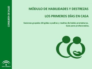 MDULO DE HABILIDADES Y DESTREZAS LOS PRIMEROS DAS
