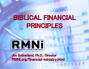 Biblical financial principles